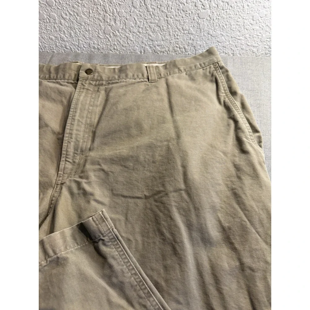 Columbia Men's Canvas Utility Work Pants Khaki Size 44x30 Durable Outdoor Gear